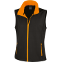 Core Ladies Printable Softshell Bodywarmer Black / Orange XXL