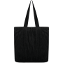 Ecologische verwassen tas van ribfluweel Washed black One Size