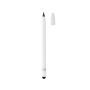 Aluminium inktloze pen met gum, wit