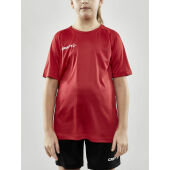 EVOLVE TEE JR BRIGHT RED 122/128