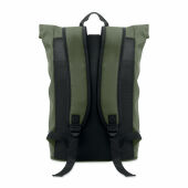LAPTOSA - Laptop 15" rolltop PU rugzak - Donker Marinegroen