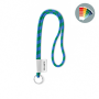 Polyester 2-kleurige koord-lanyard met full color label