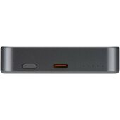 Avis 10.000 mAh RCS powerbank van gerecycled aluminium met magnetische aansluiting - Donkermetaal Avis 10.000 mAh RCS powerbank van gerecycled aluminium met magnetische aansluiting - Donkermetaal