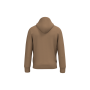 Ecologische uniseks sweater met capuchon Dark camel 3XL
