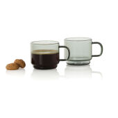 AdHoc Impact espressokopjes 70 ml, set van 2 stuks, transparant