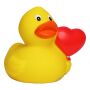 Squeaky duck heart balloon - multicoloured