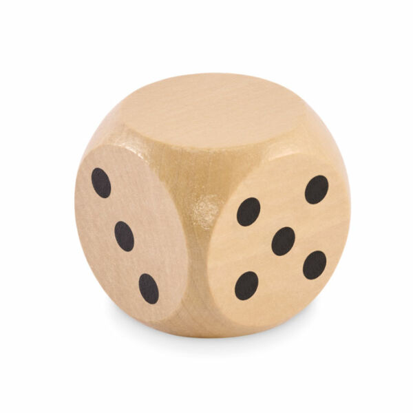 DADO - Schima houten dobbelsteen 5cm