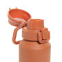 Via RCS Re-steel lockable sport bottle 600ML, oranje