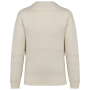 Ecologische oversized uniseks sweater met ronde hals Ivory 3XL