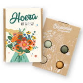 Blossombs - Giftbox mini Thema - 4 stuks - Hoera het is feest