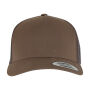S-Panel Retro Trucker Cap - Chocolate Chip/Greyish Brown - One Size