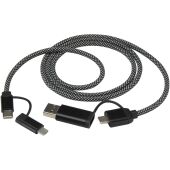 SMART 65 W 100 cm RCS-gecertificeerde magnetische 5-in-1-oplaadkabel - Zwart