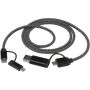SMART 65 W 100 cm RCS-gecertificeerde magnetische 5-in-1-oplaadkabel - Zwart SMART 65 W 100 cm RCS-gecertificeerde magnetische 5-in-1-oplaadkabel - Zwart