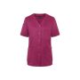 KS 63 Short-Sleeve Ladies' Tunic Essential, from Sustainable Material , 65% GRS Certified Recycled Polyester / 35% Conventional Cotton - fuchsia - 56