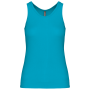 Angelina - Dames Racerback Deep Turquoise XL