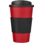 Americano® 350 ml geïsoleerde beker met handvat - Rood/Zwart Americano® 350 ml geïsoleerde beker met handvat - Rood/Zwart