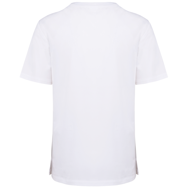 Unisex tuniek met korte mouwen van polykatoen White 3XL Unisex tuniek met korte mouwen van polykatoen White 3XL