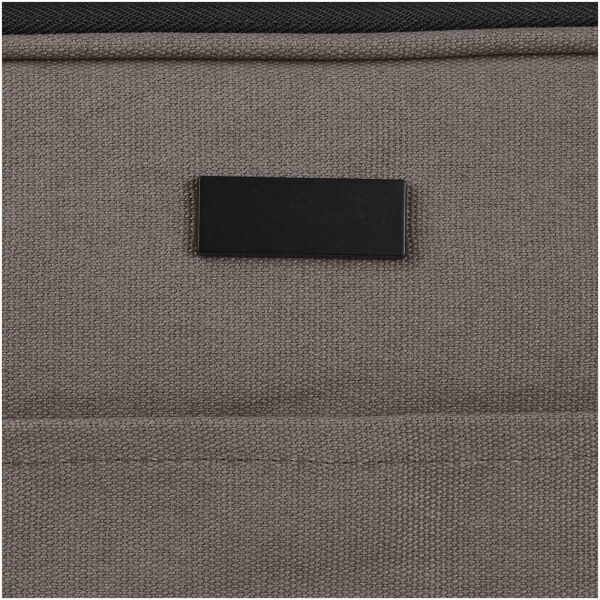 Joey 14 inch GRS gerecyclede canvas laptophoes, 2 l - Grijs Joey 14 inch GRS gerecyclede canvas laptophoes, 2 l - Grijs