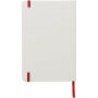 Spectrum A5 notitieboek met gekleurde sluiting - Wit/Rood Spectrum A5 notitieboek met gekleurde sluiting - Wit/Rood