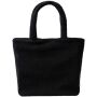 Borg Fleece Shopper Tote Bag, Black, ONE, Brand Lab Borg Fleece Shopper Tote Bag, Black, ONE, Brand Lab