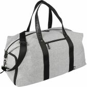 600D rPET polyester sporttas Desmond - lichtgrijs