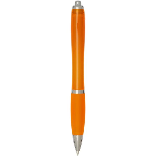 Nash RCS balpen van gerecycled plastic met gekleurde behuizing en grip (zwarte inkt) - Oranje Nash RCS balpen van gerecycled plastic met gekleurde behuizing en grip (zwarte inkt) - Oranje