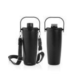 Avira Ayala RCS R-RVS duosip afsluitbare crossbody tumbler, zwart
