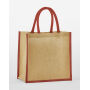 Natural Starched Jute Mini Gift Bag - Natural - One Size