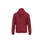 Ecologische uniseks sweater met capuchon Hibiscus Red XXL