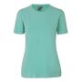 Stretch T-shirt | comfort | dames - Stoffige aqua, 3XL