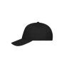5 Panel Cap Organic Cotton black one size