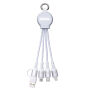 6-in-1 oplaadkabel met licht REEVES-PUHALANI SWITCH - zilver, wit 6-in-1 oplaadkabel met licht REEVES-PUHALANI SWITCH - zilver, wit