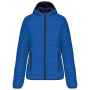 Ladies' lightweight hooded padded jacket Light Royal Blue XXL Ladies' lightweight hooded padded jacket Light Royal Blue XXL