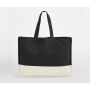 EARTHAWARE® ORGANIC CONTRAST SHOPPER, Black/natural, One size, WESTFORD MILL