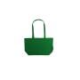 SHOPPING BAG WITH GUSSET, GREEN, One size, NEUTRAL