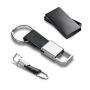 BOURCHIER. Sleutelhanger metaal en PU