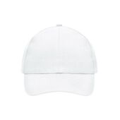 6 Panel Cap Heavy Cotton white
