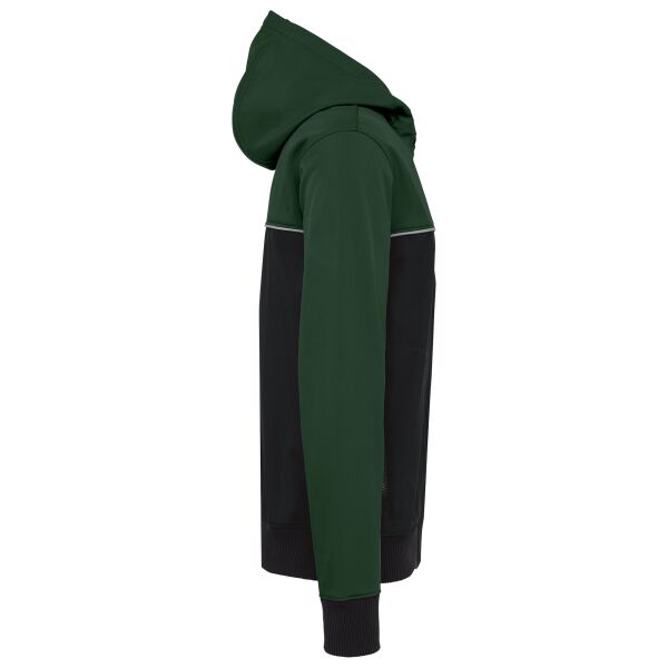 3-laags unisex softshelljas in twee kleuren Black / Forest Green XS 3-laags unisex softshelljas in twee kleuren Black / Forest Green XS