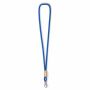 Polyester koord-keycord met bamboe plaatje