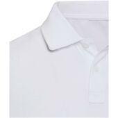 Beryl 220 g/m² unisex OCS gecertificeerde organische gerecyclede polo met korte mouwen - Wit - XS