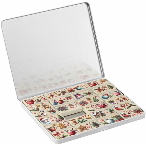 Adventskalender decoratief blik