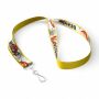 Polyester keycord met gesublimeerde satijnen overlay