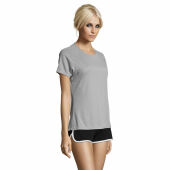 SPORTY WOMEN - SPORTYdames t-shirt 140g - L - Zuiver Grijs