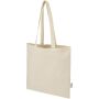 Madras Blend draagtas van 140 g/m² GRS gerecycled katoen 7 l - Natuur
