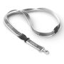 Afneembare polyester keycord met reflecterende overlay