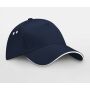 ULTIMATE 5 PANEL CAP SANDWICH PEAK, FRENCH NAVY/WHITE, One size, BEECHFIELD