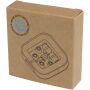 Baekdu bedrade Type-C headset met opbergdoos van gerecycled plastic - Wit