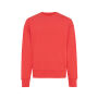Iqoniq Kruger gerecycled katoen relaxed sweater, luscious red (S)