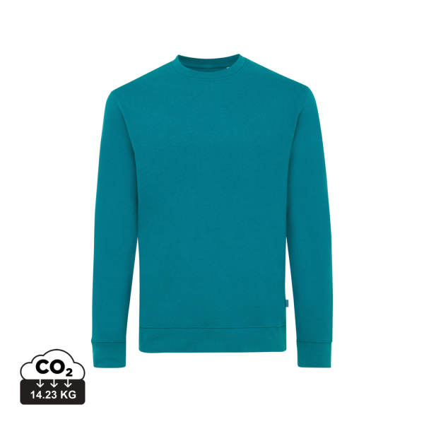 Iqoniq Zion gerecycled katoen sweater, verdigris (XL)