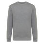 Iqoniq Etosha lichtgewicht gerecycled katoen sweater, ongeverfd licht antraciet (M)